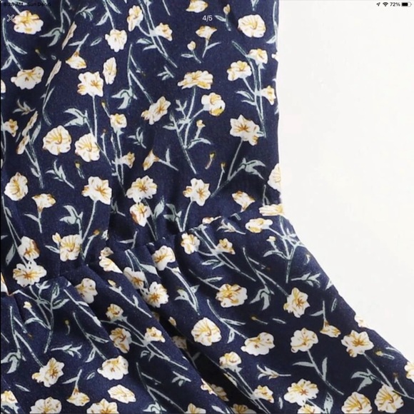 New wrap ditsy floral cami Romper - Picture 5 of 5